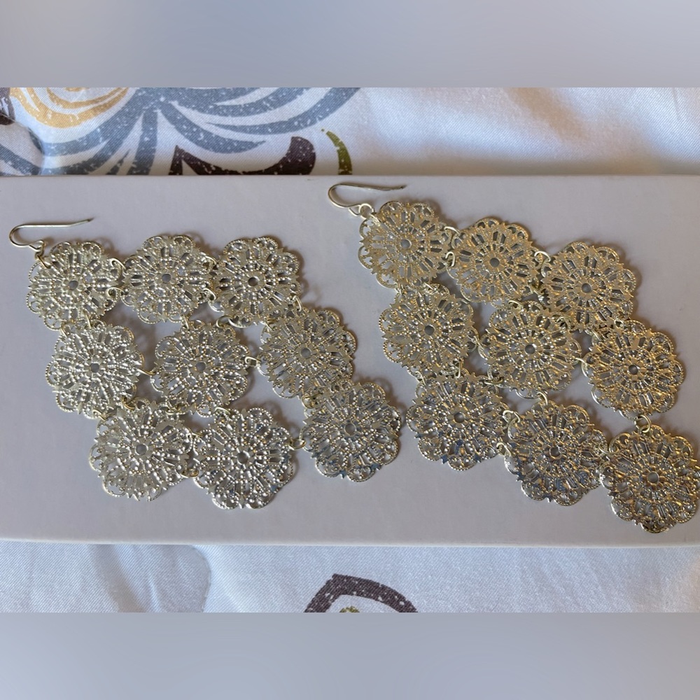 Silk earrings